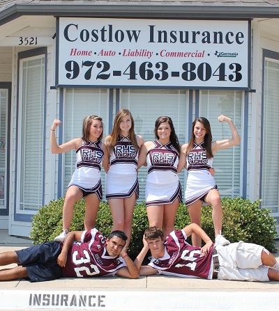 Rowlett High School and Costlow Insurance Rowlett Texas